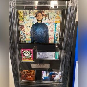 The weekend frame collage with signed peace and rare ticket and backstage pass